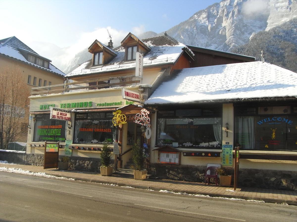 Hotel Le Terminus Le Bourg-d'Oisans Bagian luar foto